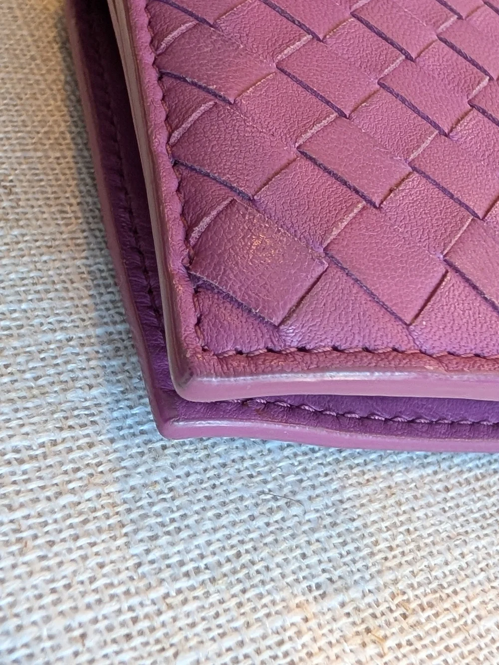 Bottega Veneta Leather Purple Women's Wallet